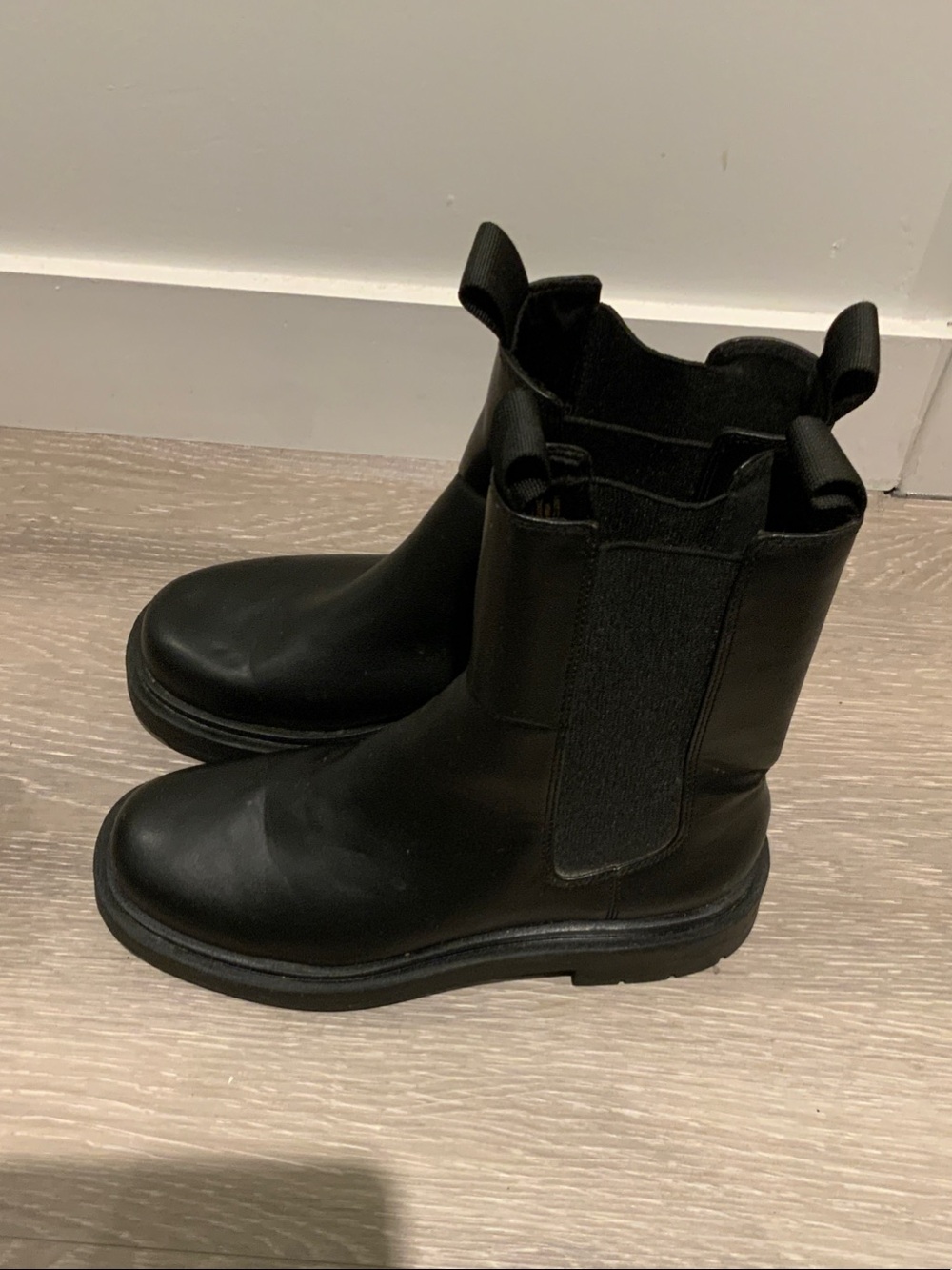 H&M Black Chelsea-Style Ankle Boots
